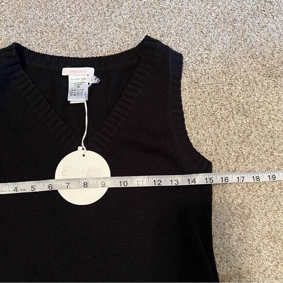 NEW See by Chloe black knit sheer panels sleeveless maxi dress size medium - Picture 10 of 12